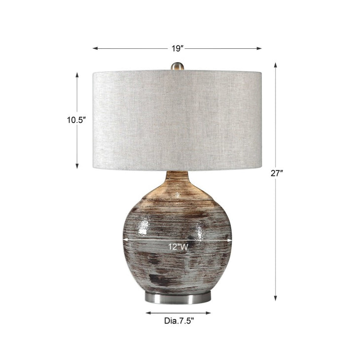 Tamula - Table Lamp - Distressed Ivory