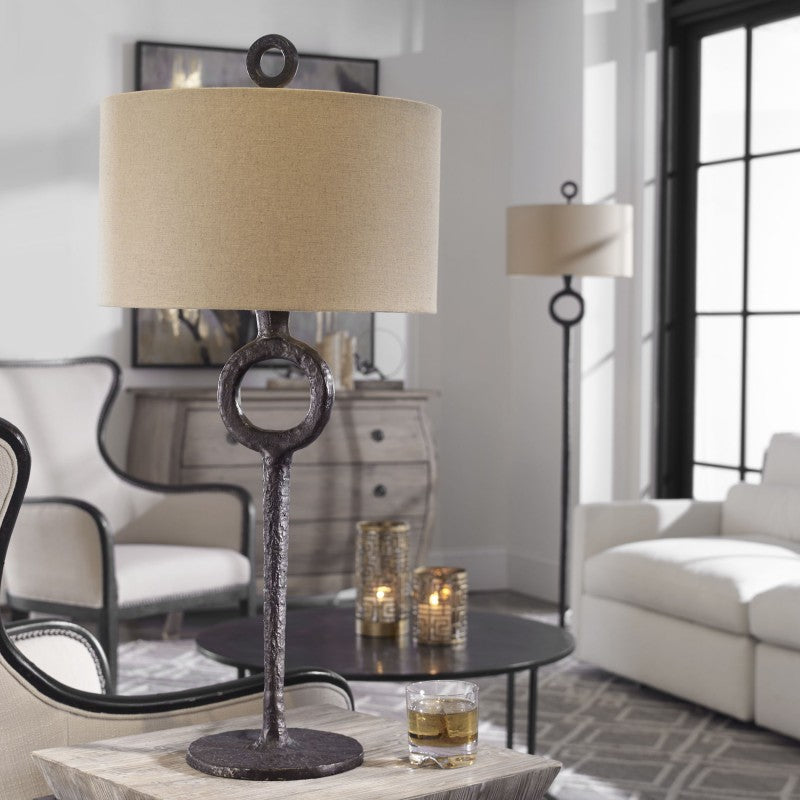 Ferro - Cast Iron Table Lamp - Dark Brown