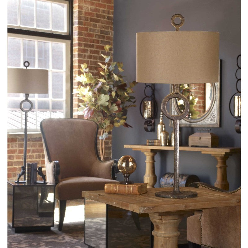 Ferro - Cast Iron Table Lamp - Dark Brown
