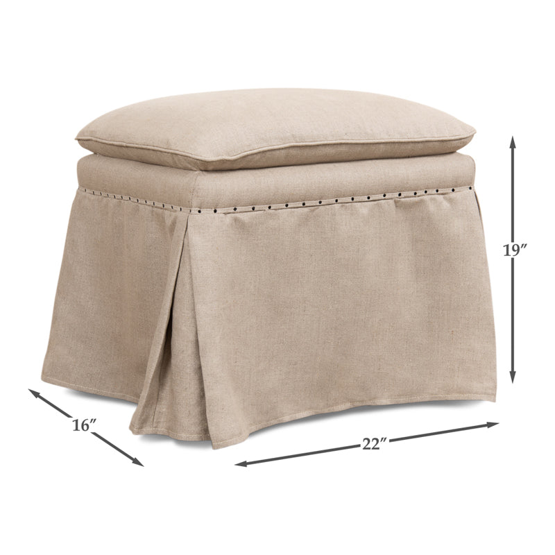 Draped Ottoman
