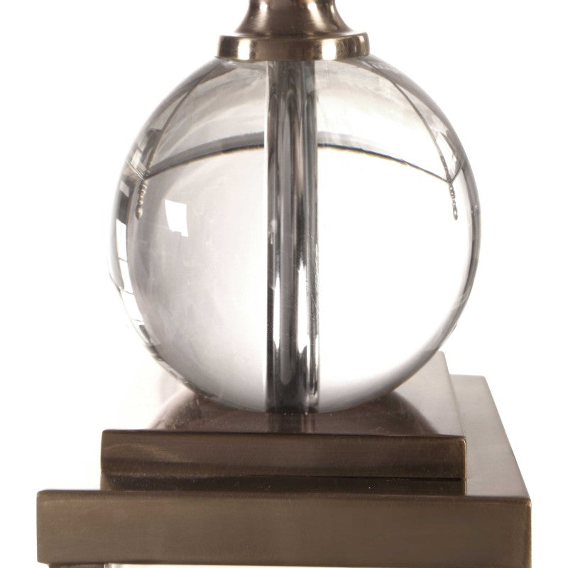 Crista - Crystal Lamp - Pearl Silver