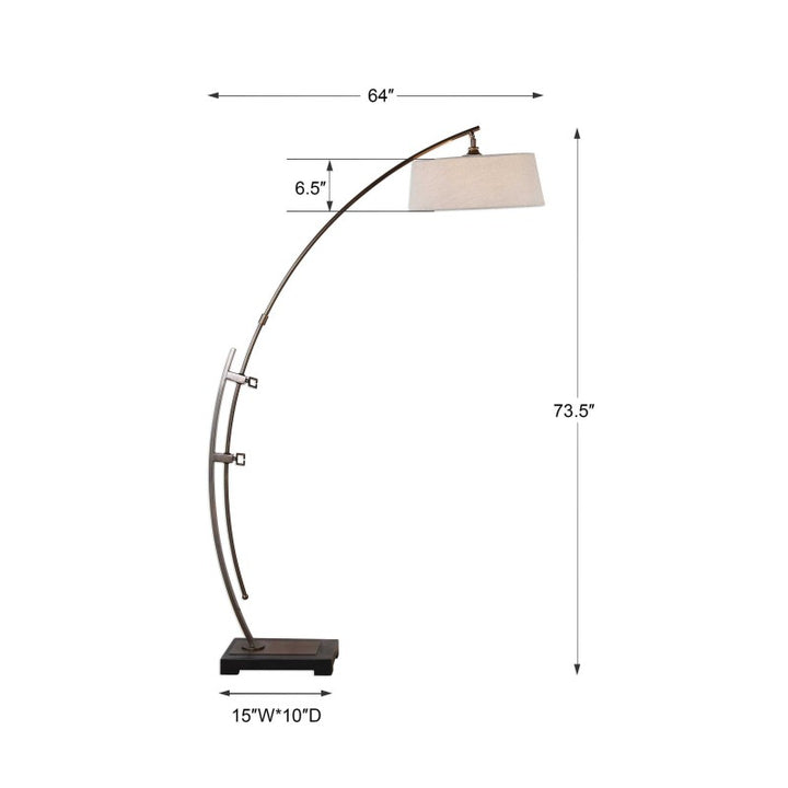 Calogero - Arc Floor Lamp - Bronze