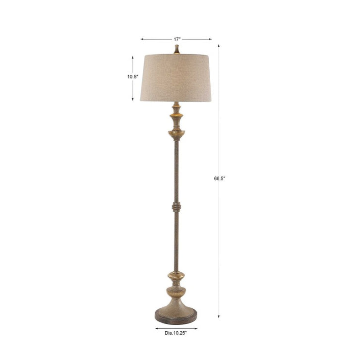 Vetralla - Floor Lamp - Silver Bronze
