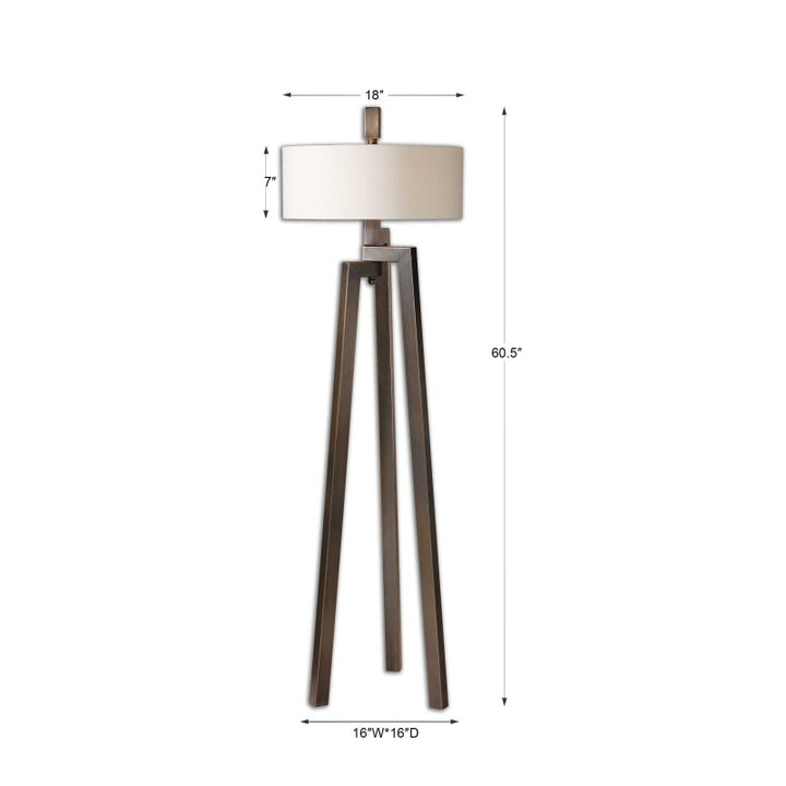 Mondovi - Modern Floor Lamp - Dark Brown