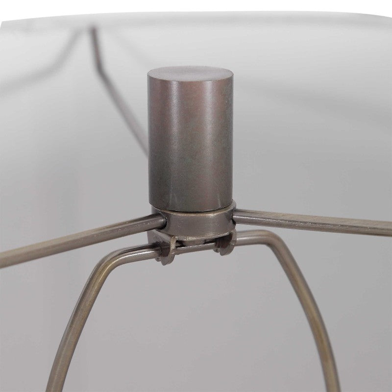 Khalio - Gun Metal Table Lamp - Dark Brown