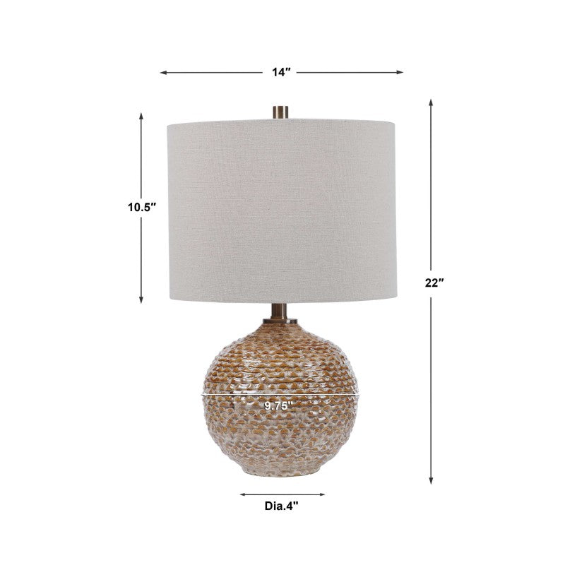 Lagos - Rustic Table Lamp - Light Brown