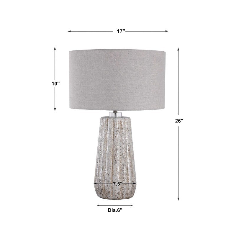 Pikes - Table Lamp - Stone-Ivory