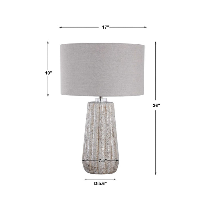 Pikes - Table Lamp - Stone-Ivory