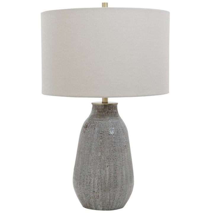 Monacan - Textured Table Lamp - Gray