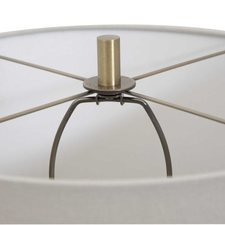 Monacan - Textured Table Lamp - Gray