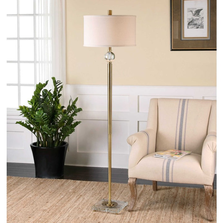 Mesita - Floor Lamp - Brass
