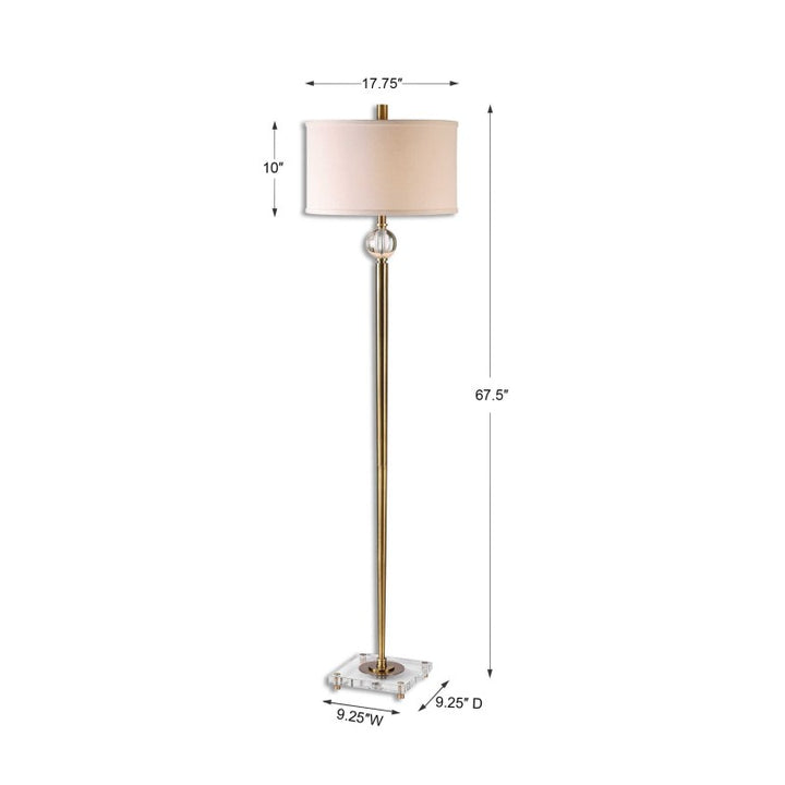 Mesita - Floor Lamp - Brass