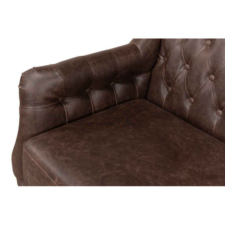 Brooks Leather Tufted 2 Seat Sofa