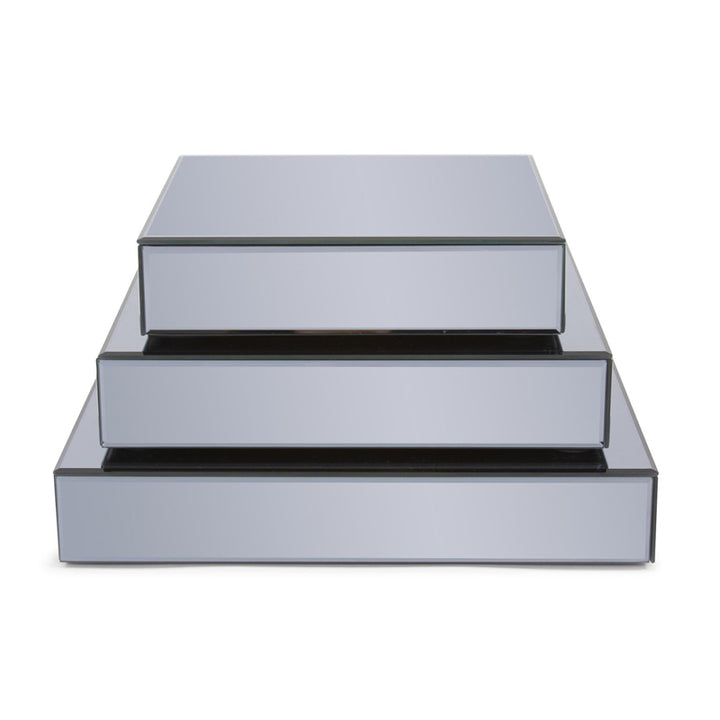 The Grigio Mirrored Set of Three Platforms