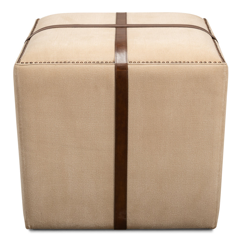 Strap Canvas & Leather Stool