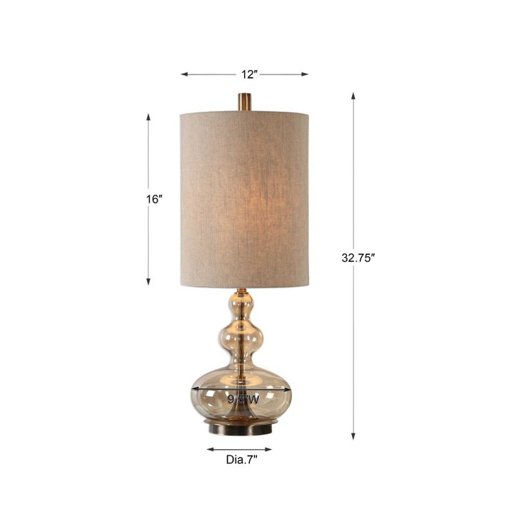 Formoso - Glass Table Lamp - Amber