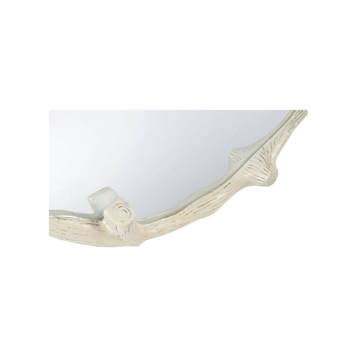 Timber Round Mirror