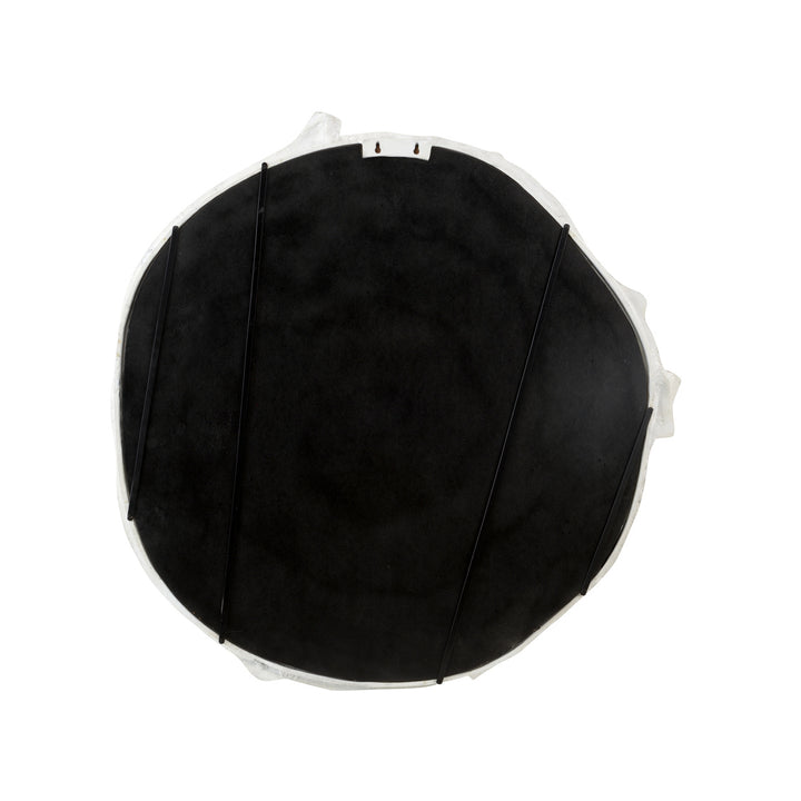 Timber Round Mirror