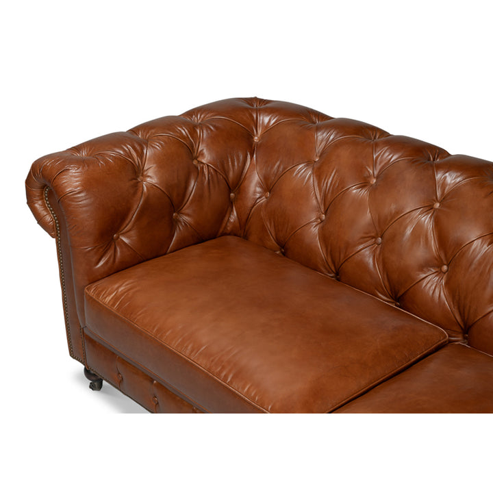 Castered Chesterfield Sofa