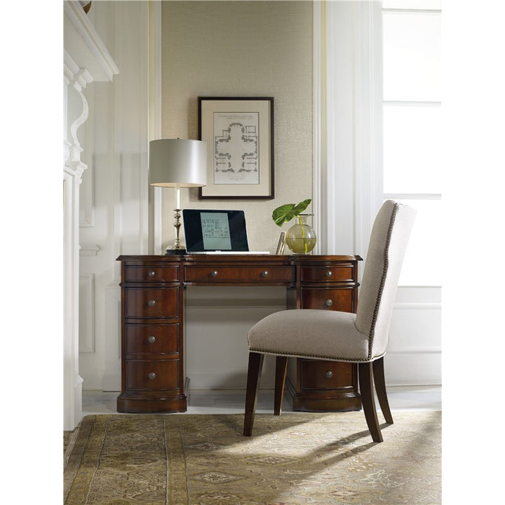 Knee-Hole Desk Bow Front