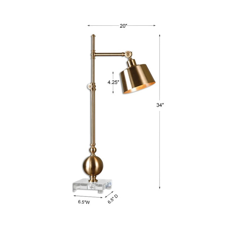 Laton - Task Lamp - Brushed Brass