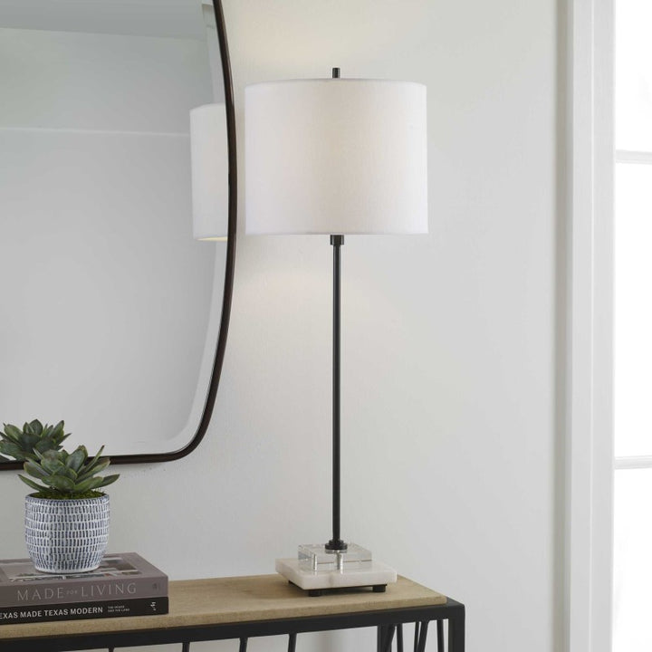 Ciara - Sleek Buffet Lamp - Black