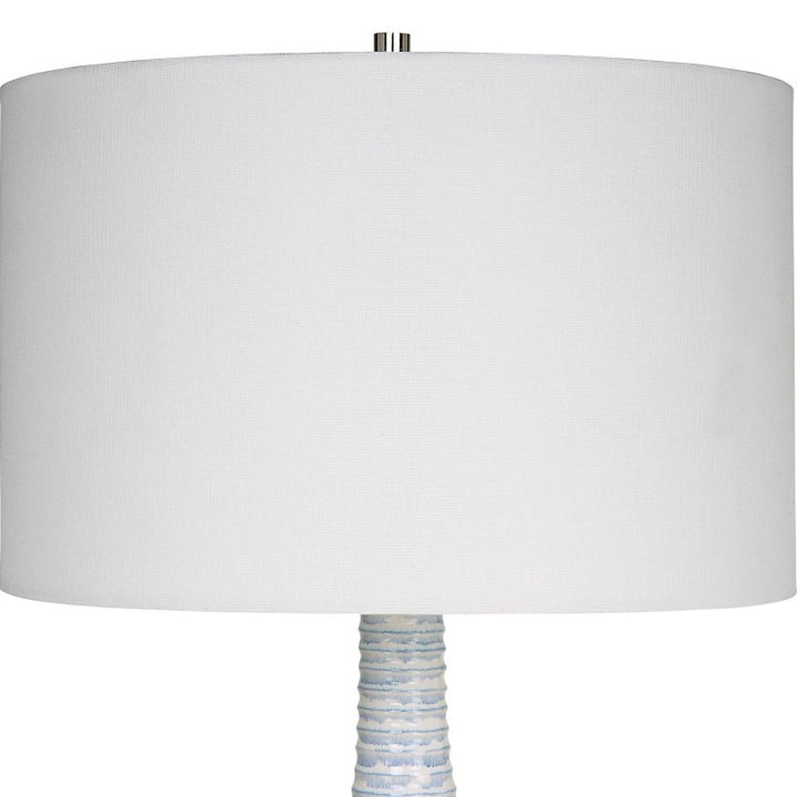 Clariot - Ribbed Table Lamp - Blue