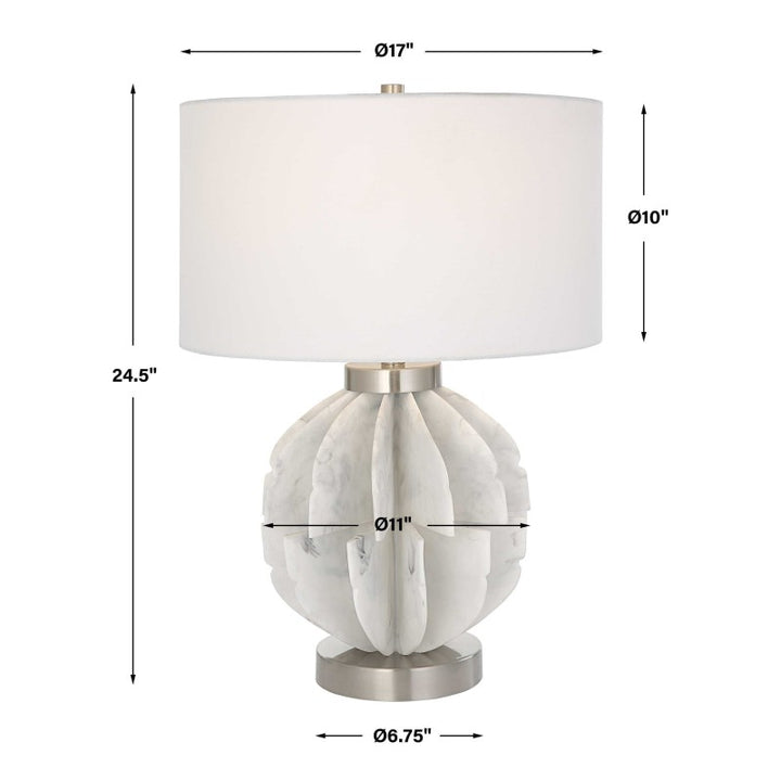 Repetition - Marble Table Lamp - White