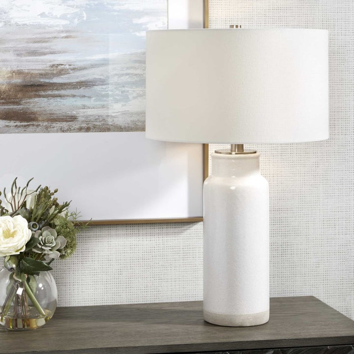 Albany - Farmhouse Table Lamp - White