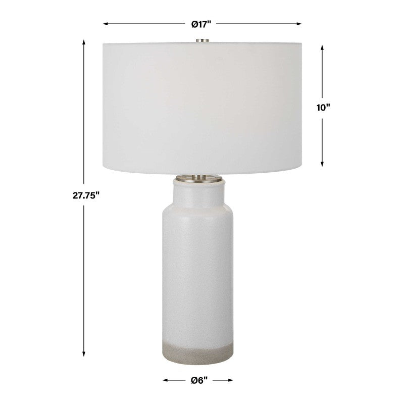 Albany - Farmhouse Table Lamp - White