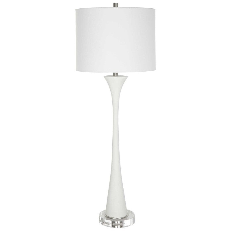 Fountain - Marble Buffet Lamp - White