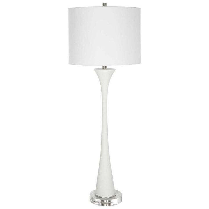 Fountain - Marble Buffet Lamp - White