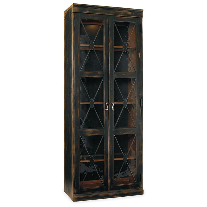 Sanctuary - 2-Door Thin Display Cabinet - Ebony