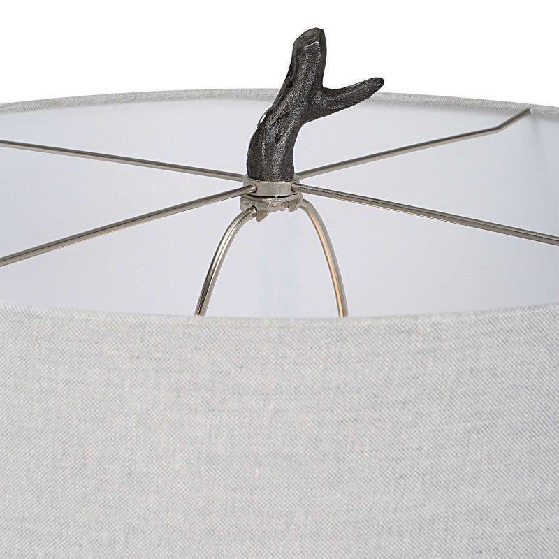 Spruce - Rustic Floor Lamp - Black