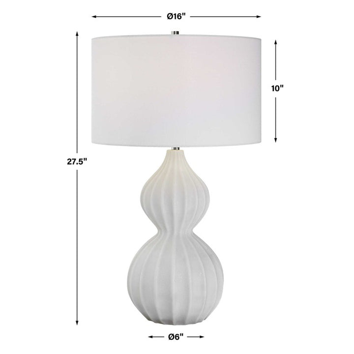 Antoinette - Marble Table Lamp - White
