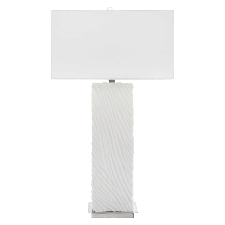 Pillar - Marble Table Lamp - White