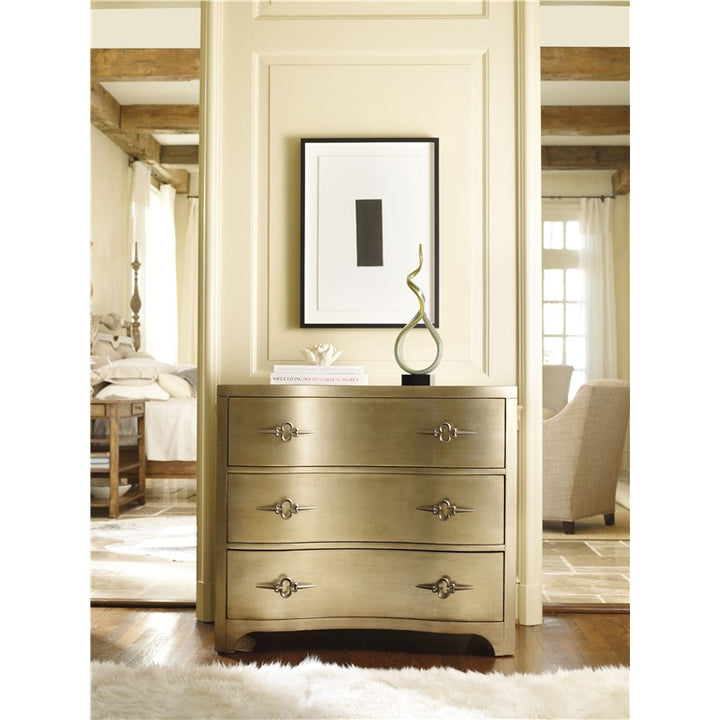 Sanctuary - 3-Drawer Shaped Front Chest - Gold