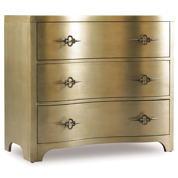 Sanctuary - 3-Drawer Shaped Front Chest - Gold