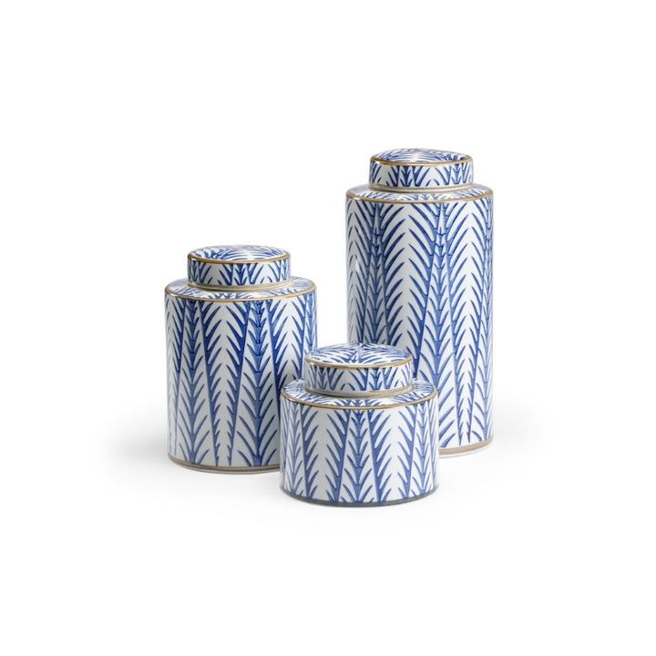 Blue Fronds Canisters (S3)