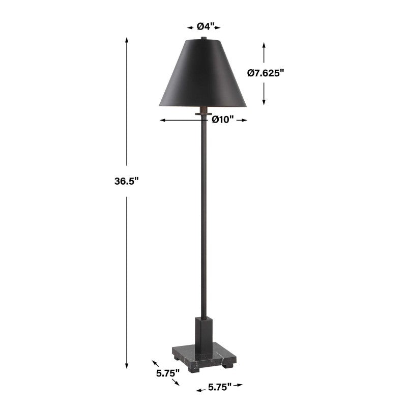 Pilot - Black Buffet Lamp