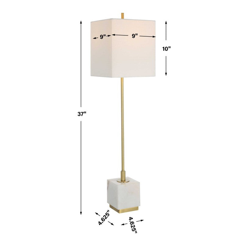 Escort - Brass Buffet Lamp