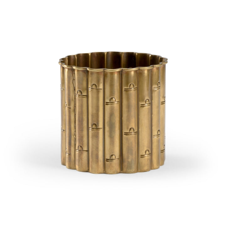Brass Bamboo Planter (Sm)