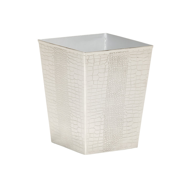 Crocodile Wastebasket - Nickel