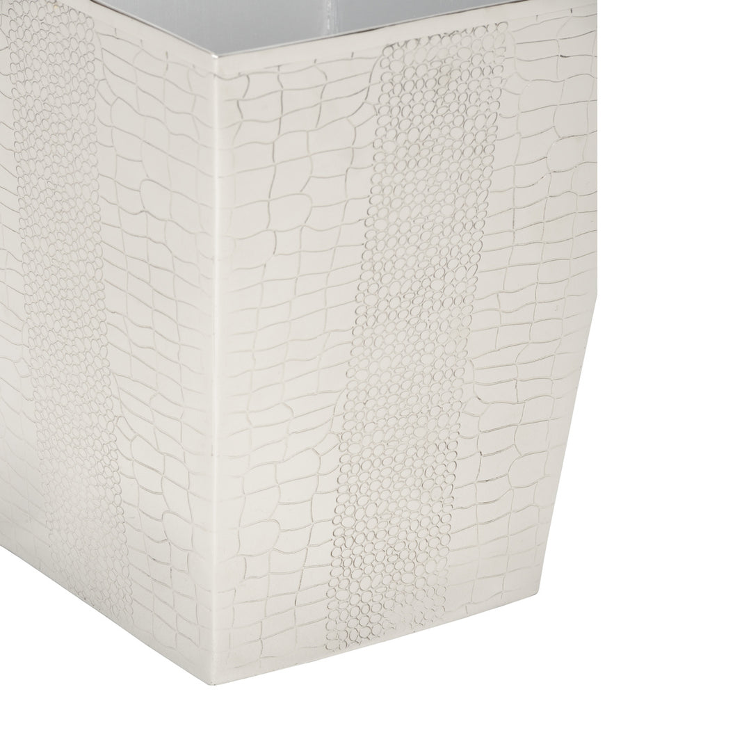 Crocodile Wastebasket - Nickel