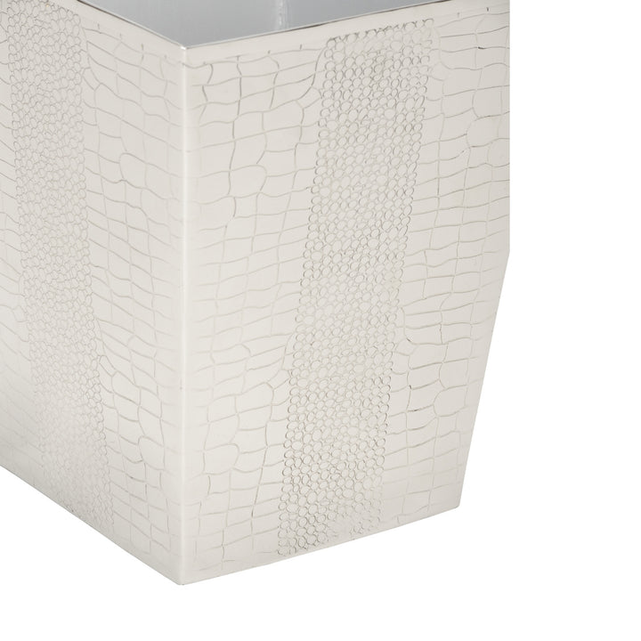 Crocodile Wastebasket - Nickel