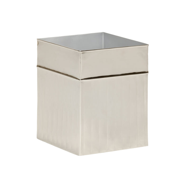 Wallace Wastebasket - Nickel