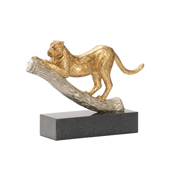 Leopard On The Hunt - Gold