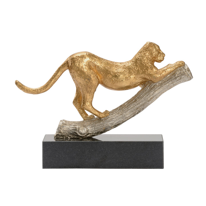 Leopard On The Hunt - Gold