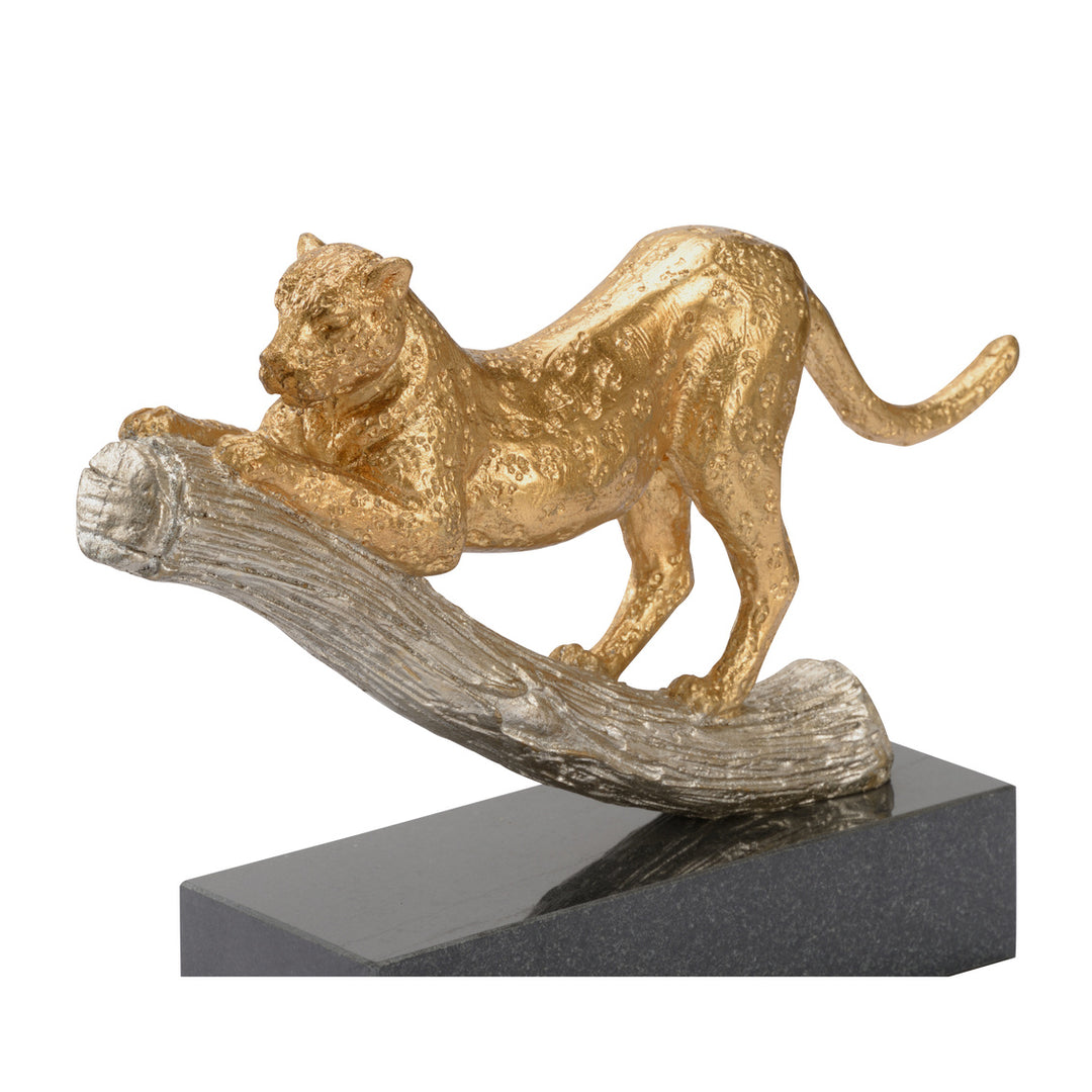 Leopard On The Hunt - Gold