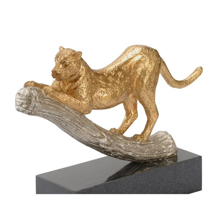 Leopard On The Hunt - Gold